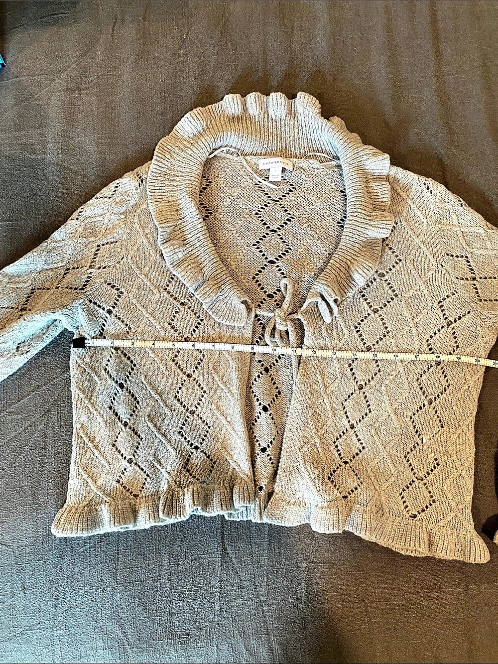 Charter Club Women's Knit Sweater Grey